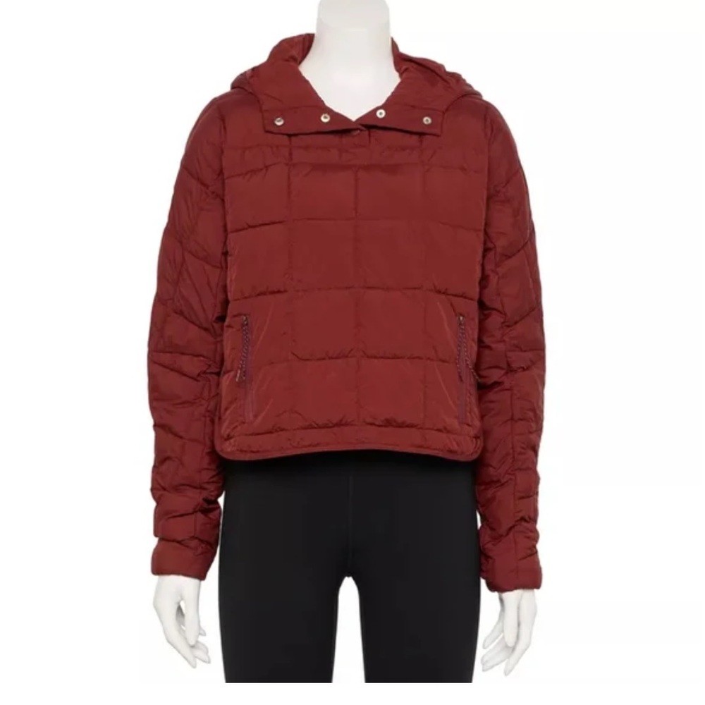 Women's Red Quilted Jacket